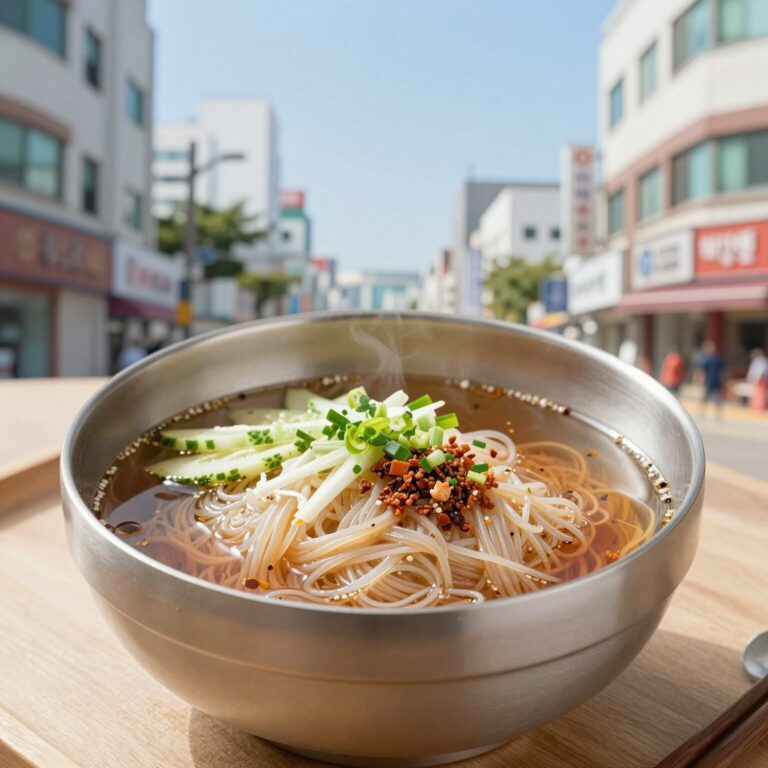 냉면 면 삶기 시간 확인 팁