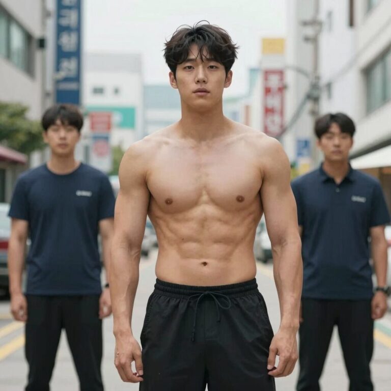 검은태양 촬영 당시 벌크업된 남궁민의 모습