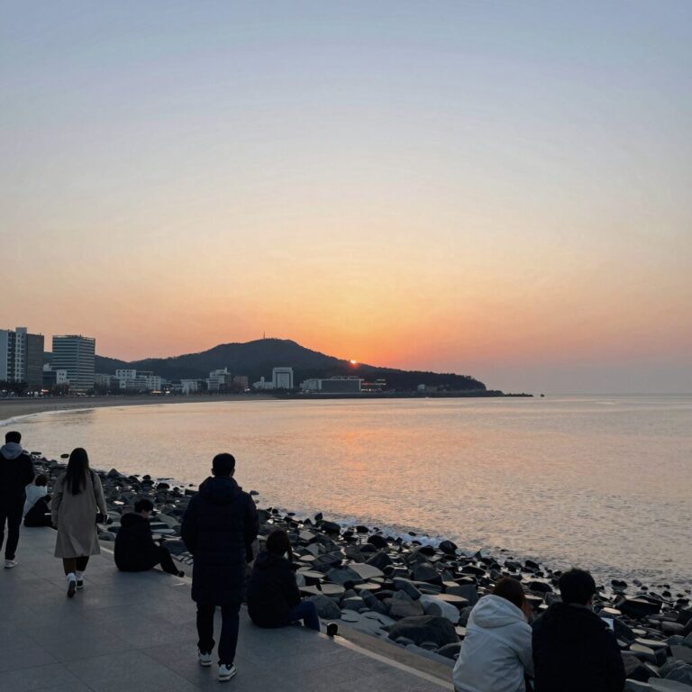 냐짱 해변 석양 풍경과 여행 경비 절약 팁