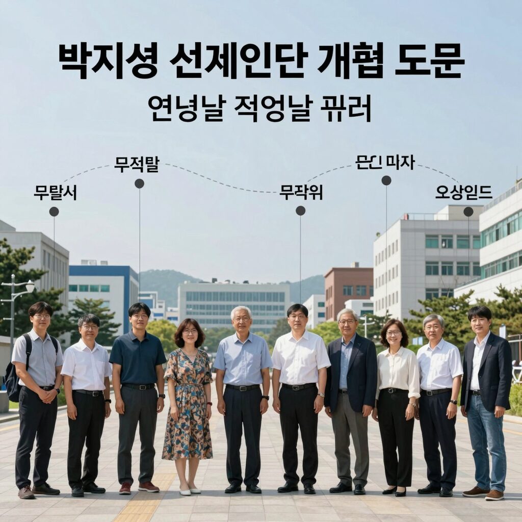 박지성 선거인단 개편 도표 - 연령별 직업별 쿼터와 무작위 추첨 구성