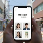 펜션 어플로 예약하는 스마트폰 화면