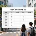 재산세 과세기준일 6월 1일과 잔금일 전략을 설명하는 표
