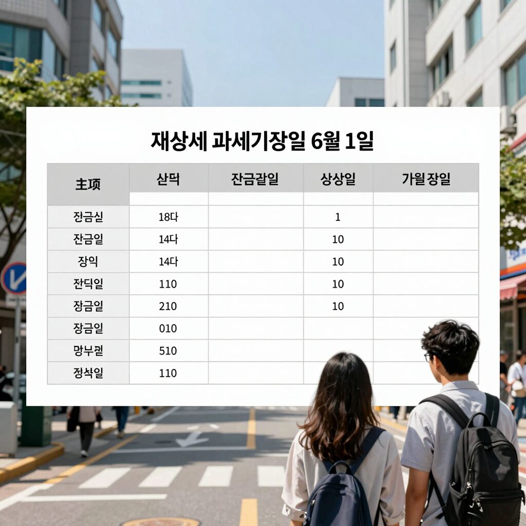 재산세 과세기준일 6월1일과 잔금일 전략 표