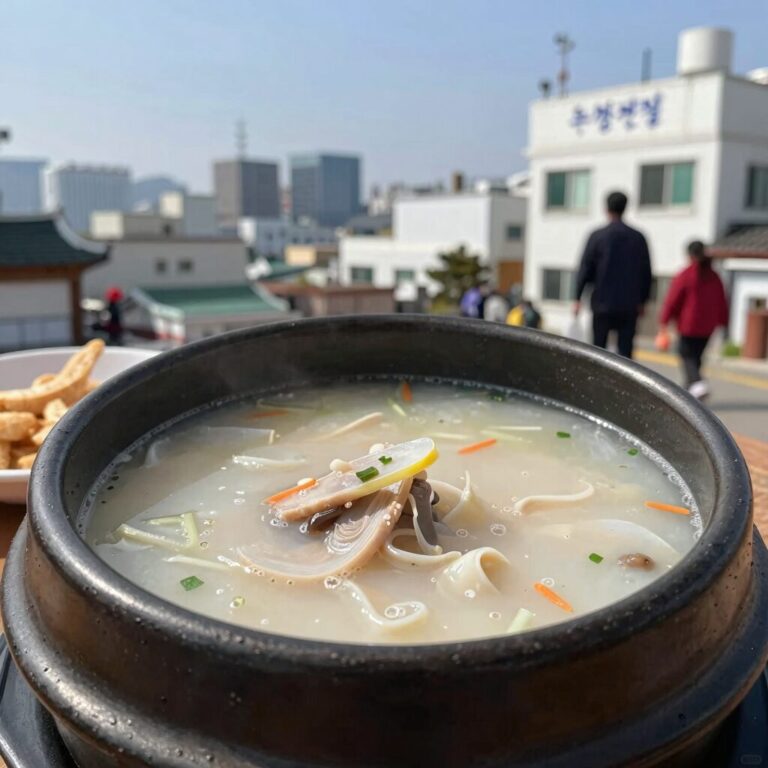 인천 논현동 이우철한방누룽지삼계탕의 누룽지 삼계탕 뚝배기 사진