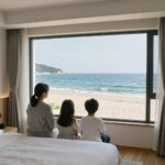 동해 리조트 추천 가족여행 숙소 비교 영덕 시포트리조트 패밀리 오션뷰 객실에서 바라본 동해 바다 전경