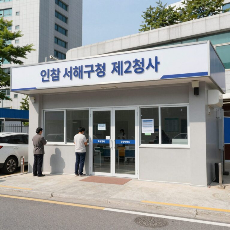 인천 서해구청 제2청사 차량민원과 건설기계 전용 창구