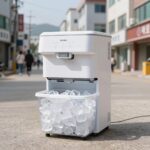 신일 제빙기 FO SIM R120BH 본체와 얼음 바구니