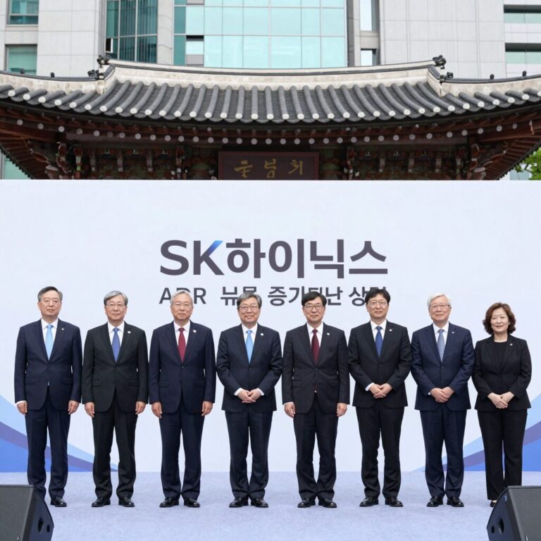 SK하이닉스 ADR 뉴욕증권거래소 상장 기념식 모습