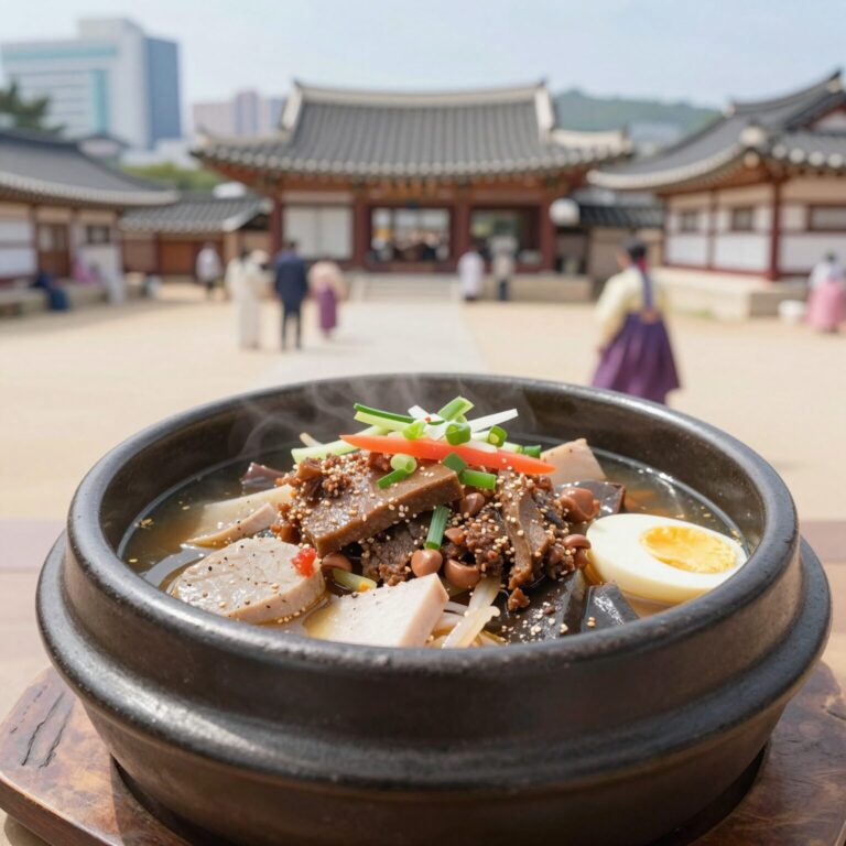 송탄 능이백숙 심가네황제능이백숙 한방오리백숙이 담긴 뚝배기 사진
