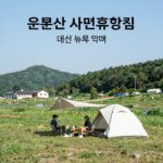 뙤약볕 쬐는 여름 캠핑 더위 이기는 팁 운문산 자연휴양림 데크 캠핑 여름 뙤약볕