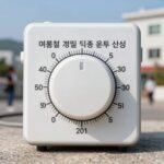 여름철 냉동실 적정 온도 설정을 위한 온도 조절 다이얼
