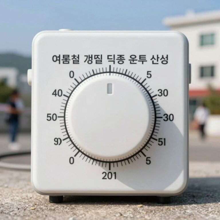 여름철 냉동실 적정 온도 설정을 위한 온도 조절 다이얼