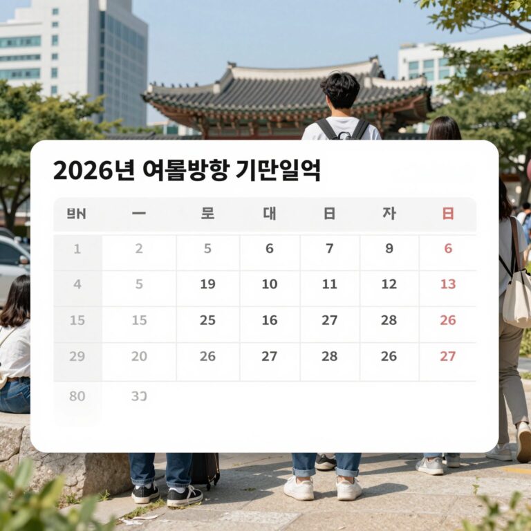2026년 여름방학 기간 일정표
