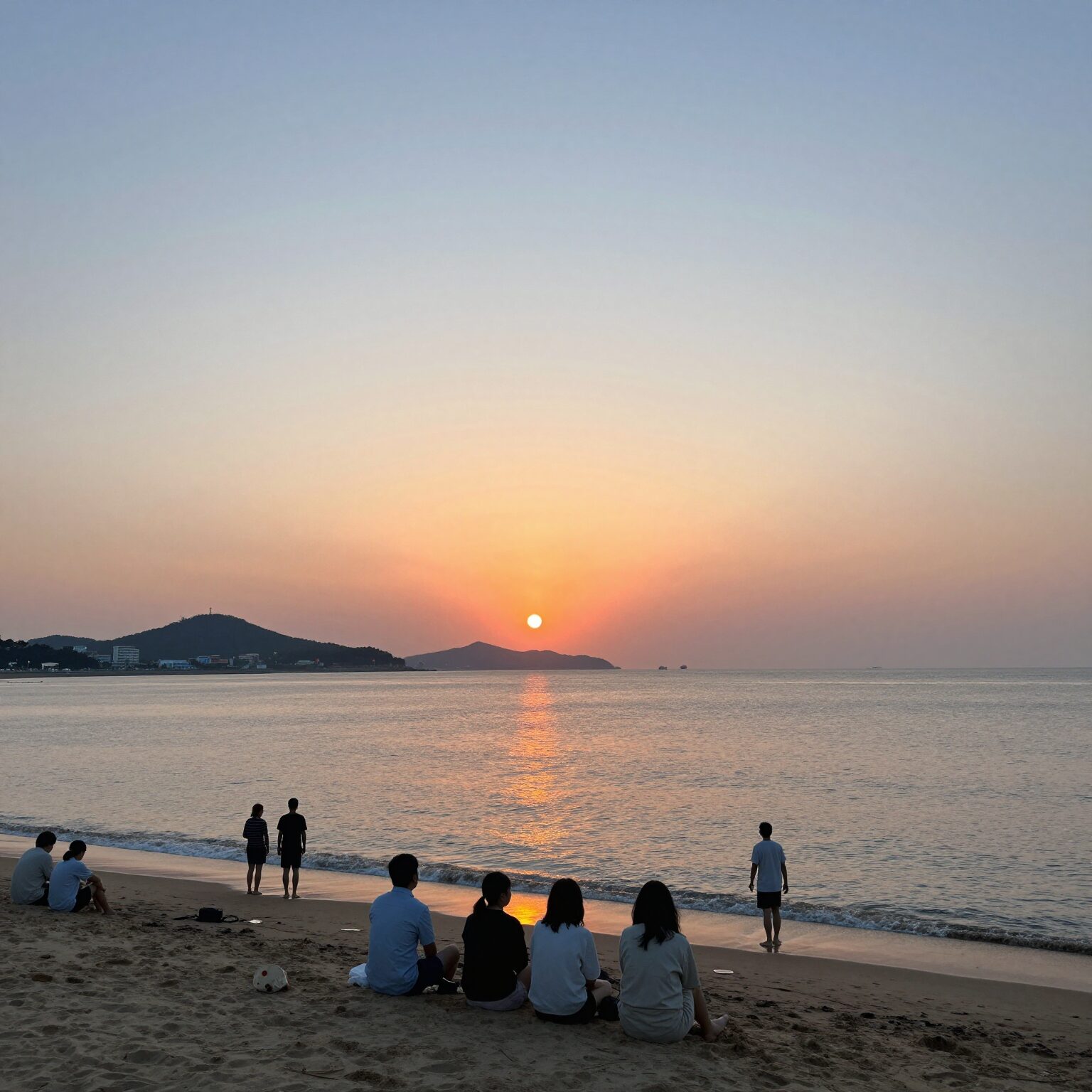 여름 일러스트 바다와 노을이 어우러진 감성적인 작품 모음