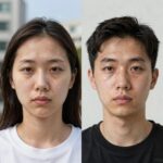 얼굴 땀 억제제 사용 전후 비교 사진