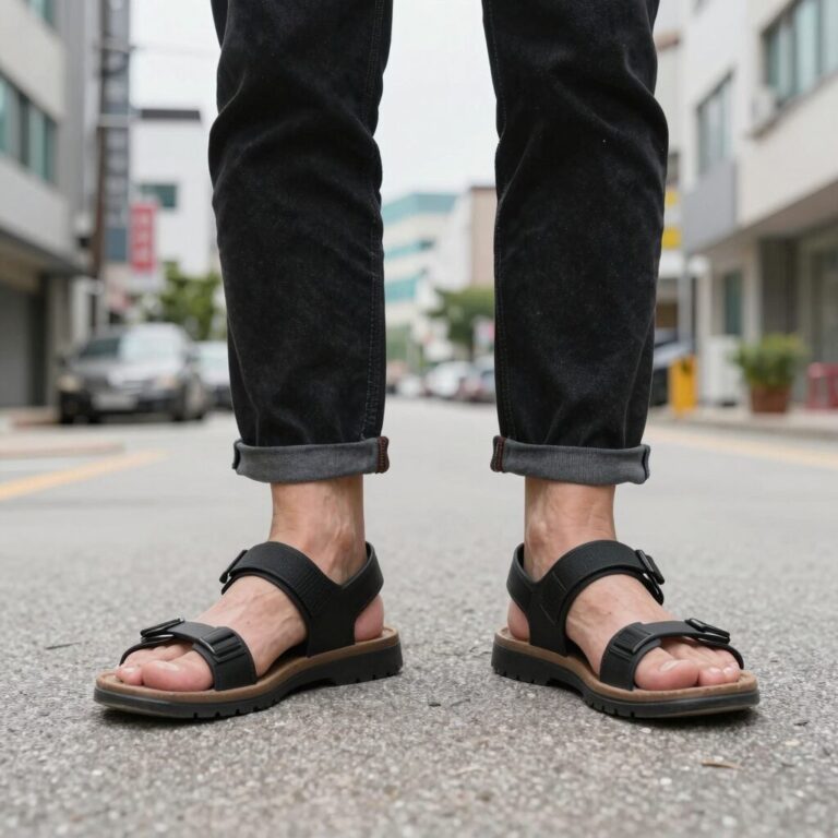 테바 허리케인 XLT3와 마크모크 테라 남성 샌들 비교 사진