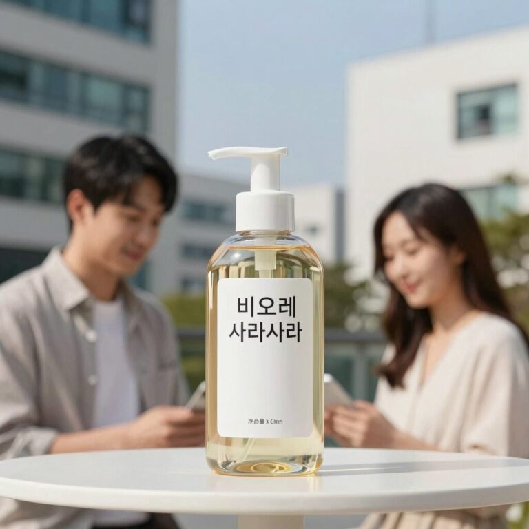 비오레 사라사라 시트 무향 제품과 사용 모습
