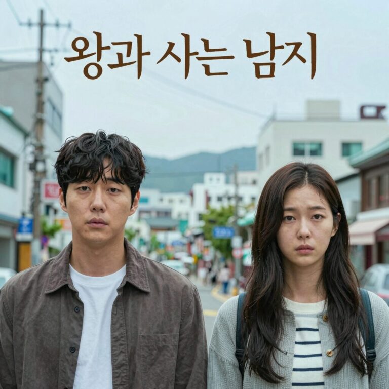 왕과 사는 남자 영화 포스터, 박지훈과 유해진의 슬픈 눈빛이 인상적