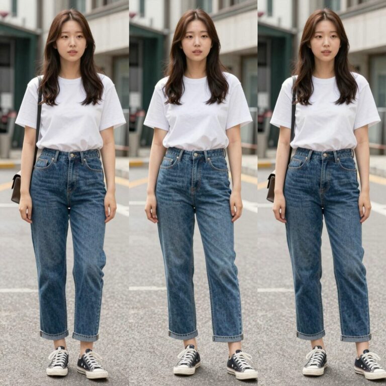 여성 인견 바지 여름 스타일링 사진