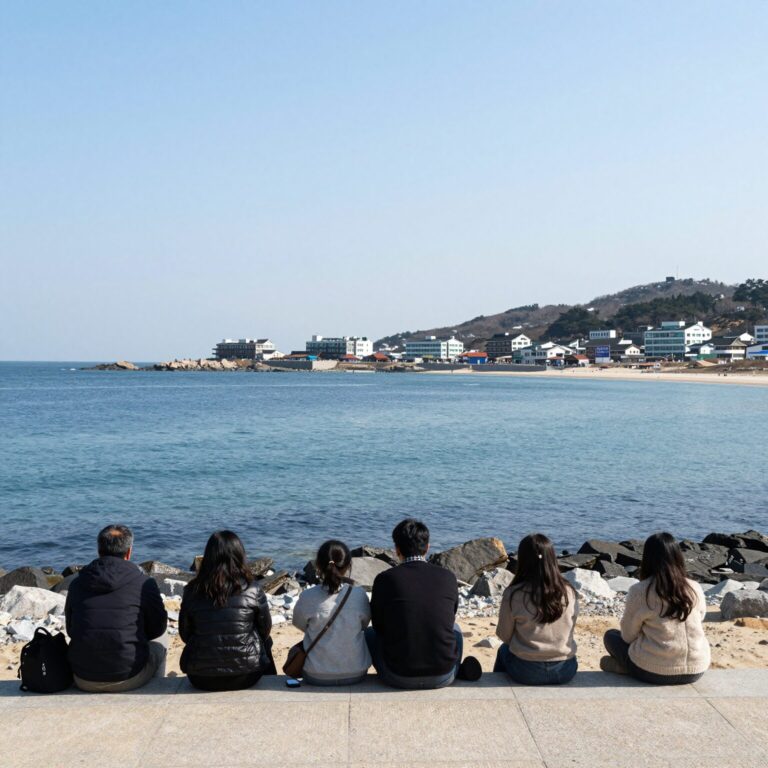 통영 연대도 펜션에서 바라본 바다 풍경
