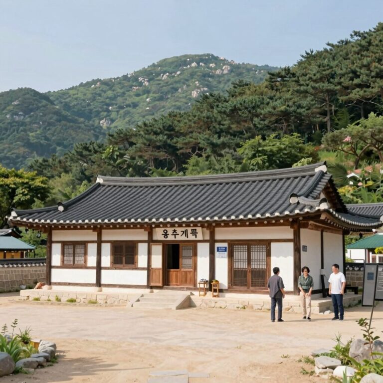 가평 용추계곡 펜션 외관과 계곡 전경