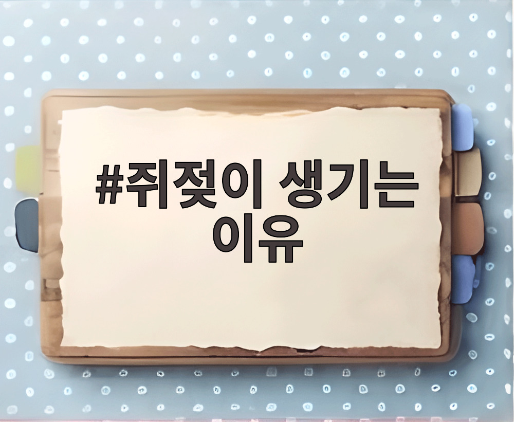 쥐젖이 생기는 이유