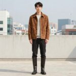 올가을 유행 패션 트렌드 한눈에 보기 올가을 유행 패션 스웨이드 재킷과 롱부츠 코디