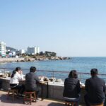 여수 당머리첫집 하모 샤브샤브 후기 여수 당머리첫집 하모 샤브샤브 창가 자리에서 바라본 돌산 바다