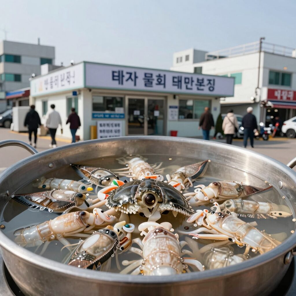 태안 물회 맛집 바다횟집 태안본점에서 먹은 갑오징어물회와 게국지