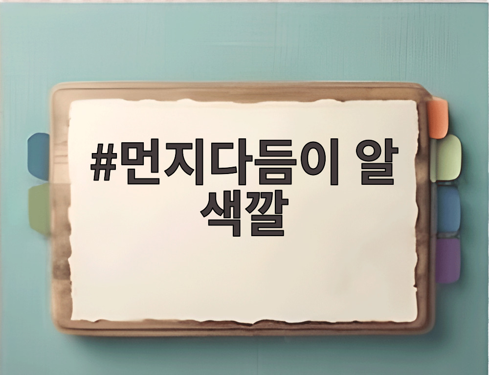 먼지다듬이 알 색깔