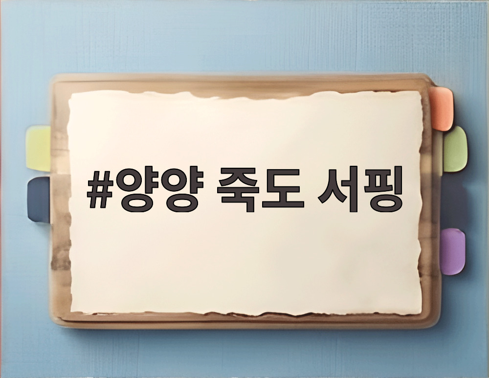 양양 죽도 서핑 강습을 받는 사람들의 모습