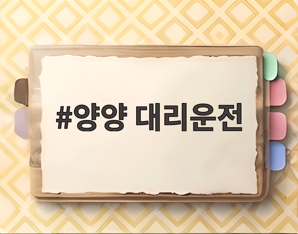 양양 대리운전