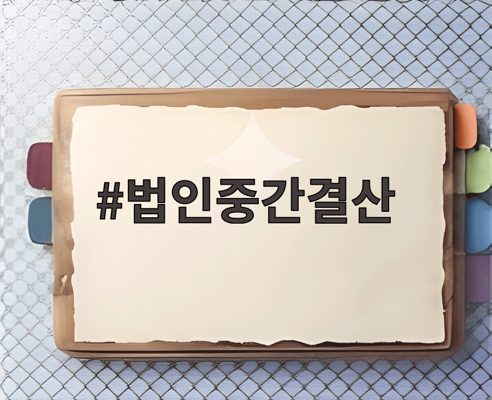 법인중간결산