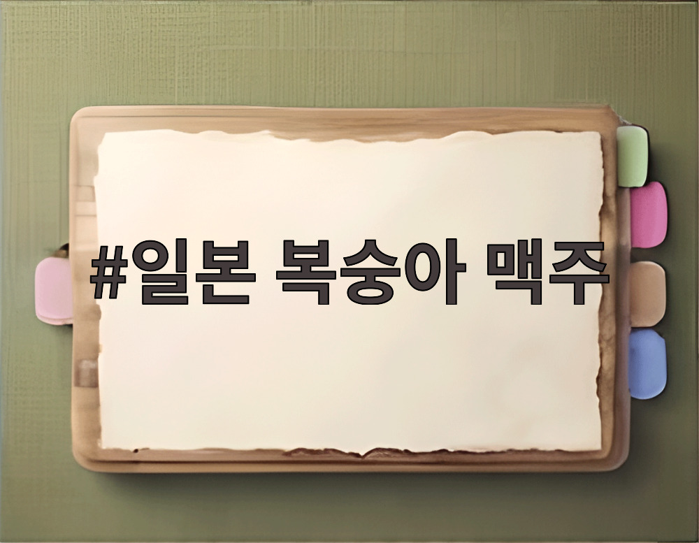 일본 복숭아 맥주