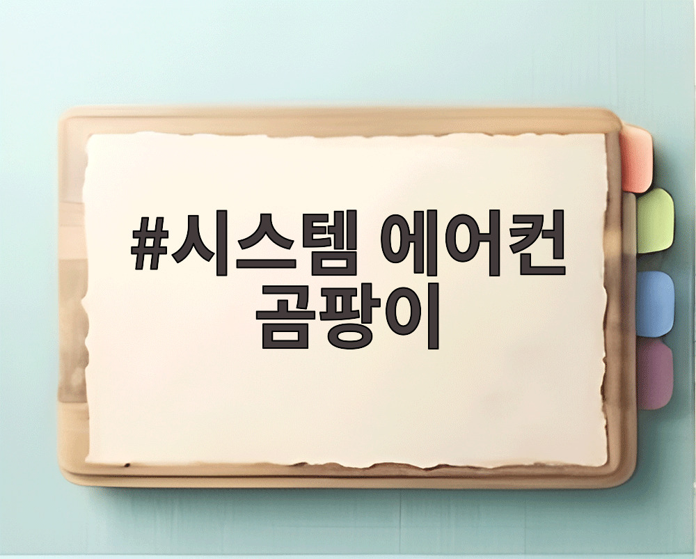 시스템 에어컨 곰팡이