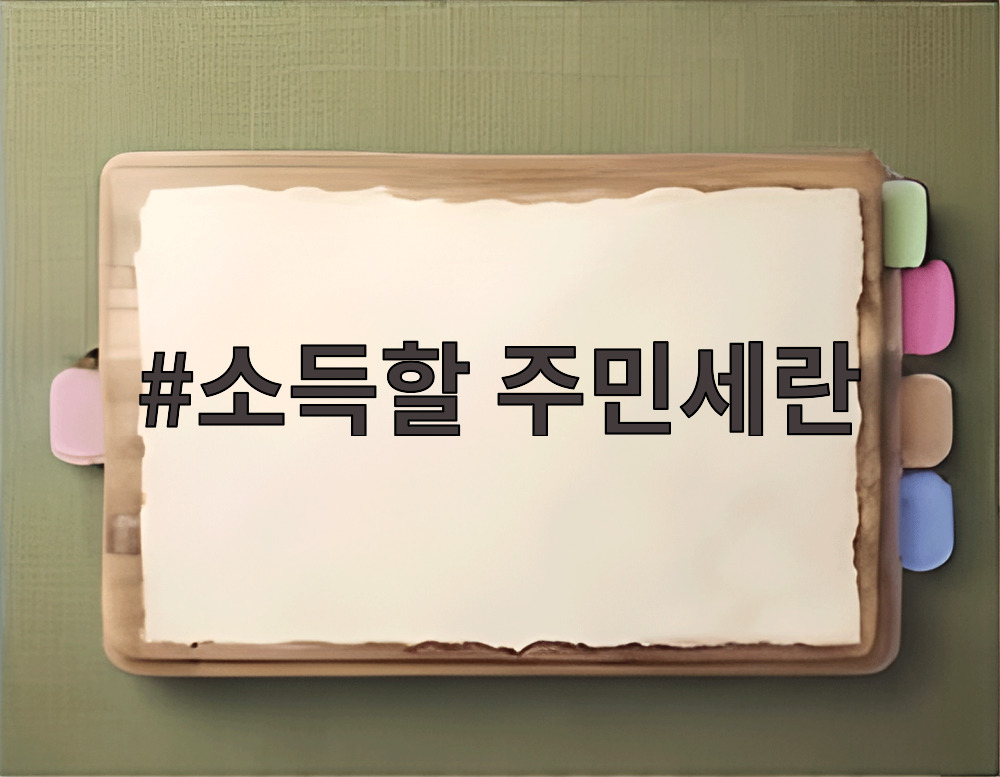 소득할 주민세란