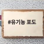 유기농 포도 건강하게 즐기는 법 유기농 포도