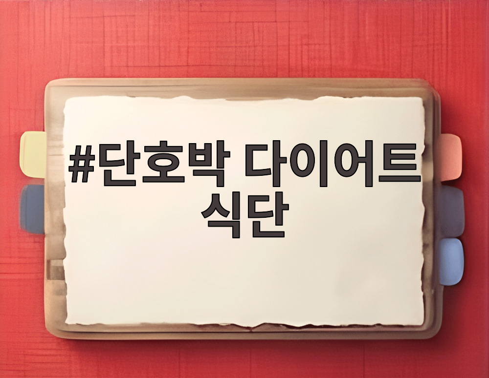 단호박 다이어트 식단