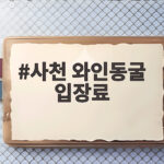 사천 와인동굴 입장료