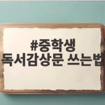 중학생 독서감상문 쓰는법 쉽게 시작하기 중학생 독서감상문 쓰는법