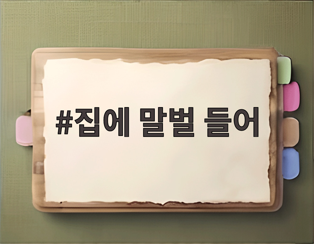 집에 말벌 들어
