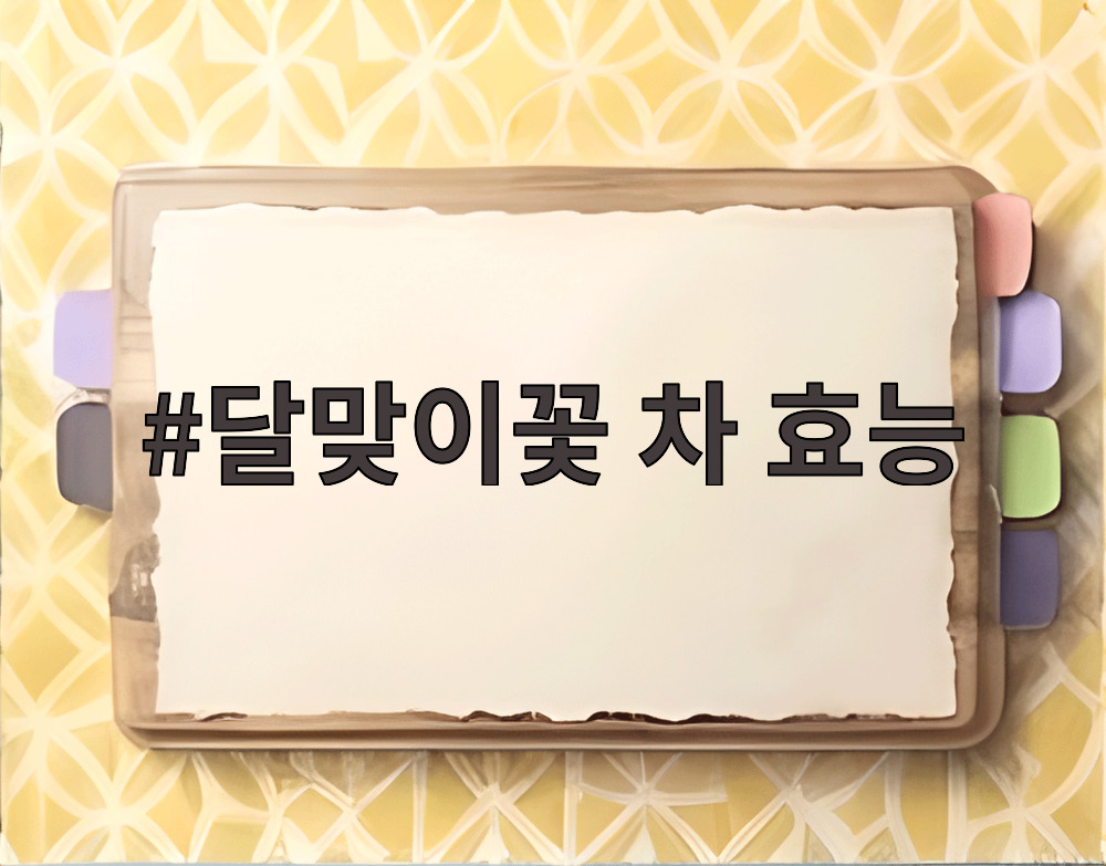 달맞이꽃 차 효능
