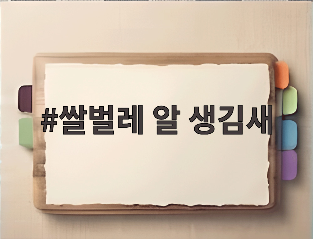 쌀벌레 알 생김새