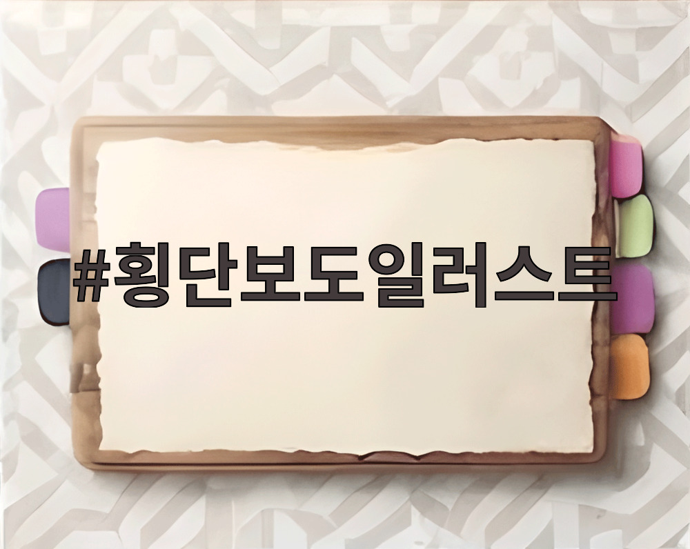 횡단보도일러스트