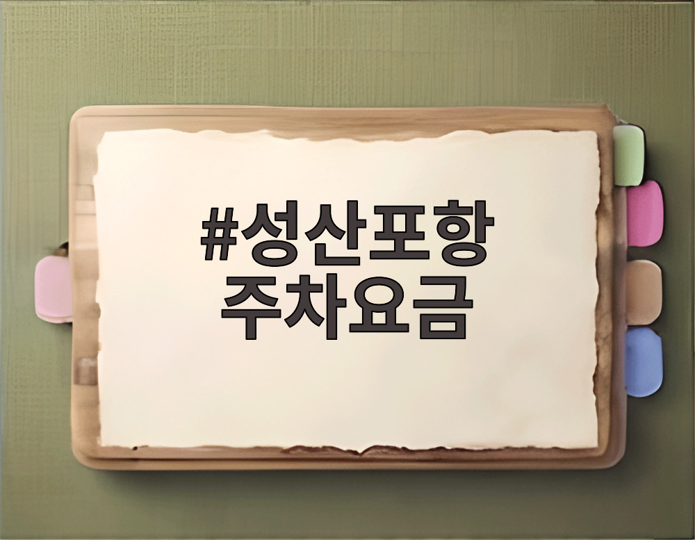 성산포항 주차요금