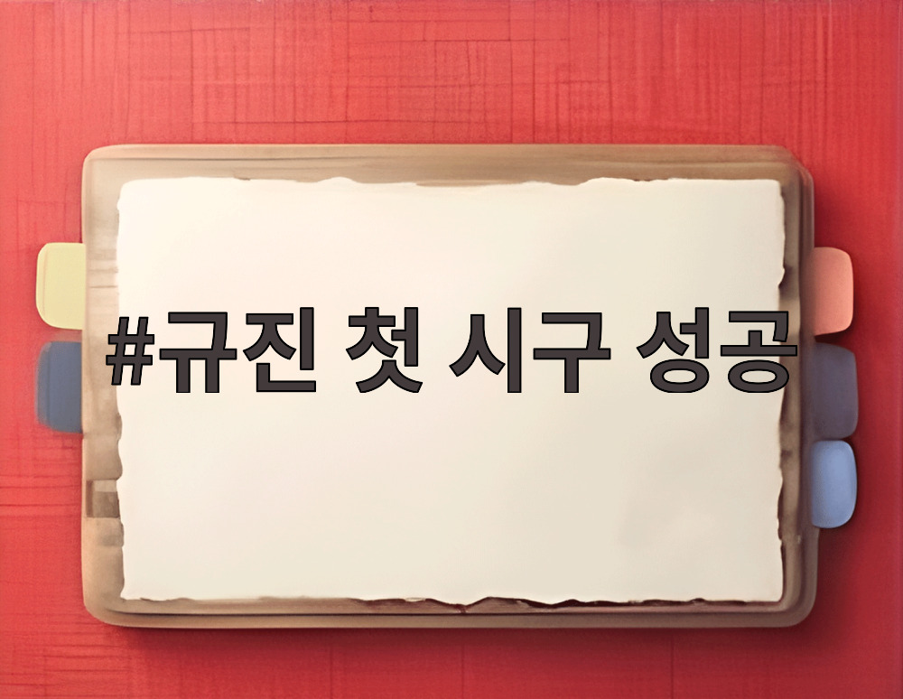 규진 첫 시구 성공