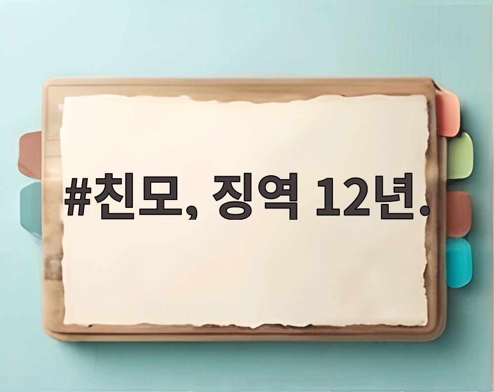 친모, 징역 12년.