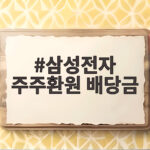 삼성전자 주주환원 110조 발표로 배당금 어떻게 달라졌을까 삼성전자 주주환원 배당금