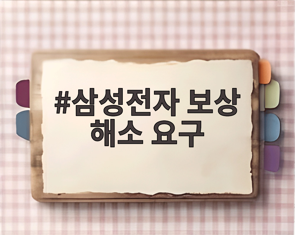 삼성전자 보상 해소 요구
