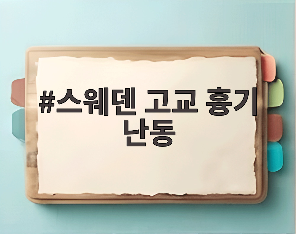 스웨덴 고교 흉기 난동